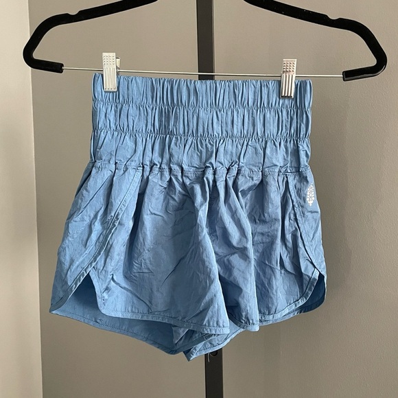 FP Movement by Free People High Waist Blue Shorts - Picture 1 of 4